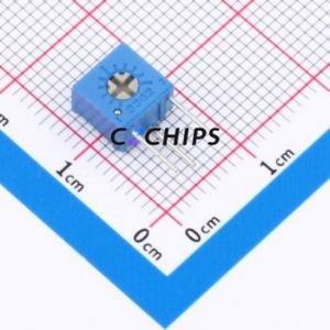 3362S-204-LF Adjustable Resistor / <b>Potentiometer</b> Through hole Component (THT)-3P,7x6.8mm Resistor 200kOhm 10% 500mW 250ppm/ - Product Image 1