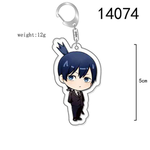 Llavero de acrílico de anime Chainsaw Man, figura de dibujos animados de Denji, Pochita, Makima, <span class=keywords><strong>Hayakawa</strong></span> <span class=keywords><strong>Aki</strong></span>, accesorios para llaveros, regalo para colección de fans - Product Image 2