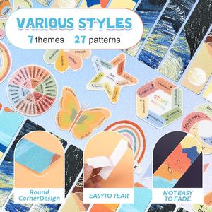 Stiker sensorik kecemasan yang tenang, tekstur yang berbeda, perhatian pernapasan bertekstur stiker. Fidget pereda stres kecemasan - Product Image 1