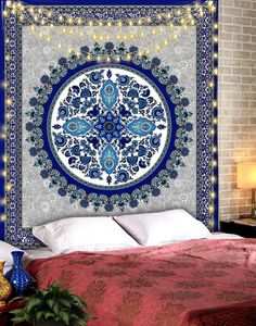 <span class=keywords><strong>Tapisserie</strong></span> murale personnalisée à motif mandala, décoration murale pour la maison, soleil et lune noirs et blancs, <span class=keywords><strong>tapisserie</strong></span> murale de tarot pour la décoration murale - Product Image 2