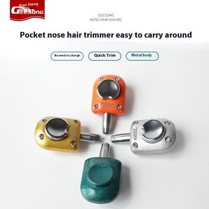 सर्वश्रेष्ठ गुणवत्ता वाली नाक बाल ट्रिमर पोर्टेबल मैनुअल शेविंग कैंची स्टेनलेस स्टील ब्लेड नाक बालों क्लिपर के साथ - Product Image 4