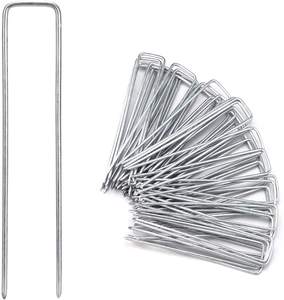 Гвозди садовые колья оцинкованные садовые колья U-образные булавки и ландшафтные скобы для дернового садового пейзажа - Product Image 5