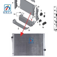 Radiateur en aluminium Hengming pour BMW F15 F16 17118654431 X5 X6 X Drive – Pièces de refroidissement en promotion