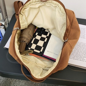 2024 retour à l'école <span class=keywords><strong>Campus</strong></span> sac à dos Simple toile femmes carré sac à dos grande capacité sac à dos quotidien - Product Image 5