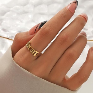 Женское ретро-кольцо с надписью - Product Image 4