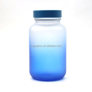 Botella de <span class=keywords><strong>Vidrio</strong></span> Esmerilado con Degradado de Color de 120ml/150ml, Envase Vacío Recargable para Cosméticos y Cuidado de la Piel - Product Image 5