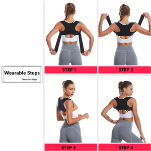 Trở lại tư thế Corrector phụ nữ trên trở lại Brace cho xương đòn hỗ trợ tư thế Corrector cho phụ nữ vai Brace trở lại Hỗ trợ 100% - Product Image 5