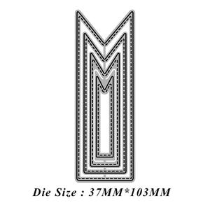 Großhandel Runde und Verschiedene Formen Kreis Oval Quadrat Rechteck Sechseck Herz Wolkenform Metall-Handwerk Stanzformen für Scrapbooking - Product Image 6