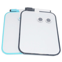 Tableau blanc magnétique portable 8x6 pouces avec cadre en plastique effaçable pour le dessin et l'enseignement des enfants