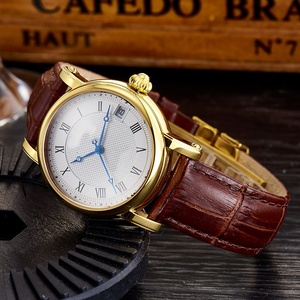 Reloj Mecánico para Hombre, Correa de Cuero Genuino, Resistente al Agua, Fecha Automática, Diseño Simple, Conjunto de Relojes de Zafiro para Pareja - Product Image 5
