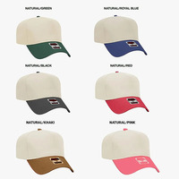 Premium personalizado 3D Puff bordado 2 tonos a Marco Streetwear algodón sarga gorra béisbol Club logo Snapback sombrero para hombres