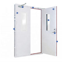 Portes coupe-feu creuses certifiées personnalisées, résistance au feu 30, 45, 90 minutes, pour Airbnb, villas, hôpitaux - Direct Usine