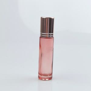 Clear Rose Gold Roll on Bottle 5ml 10ml High Quality <b>Glass</b> Perfume Roll on Bottle - Product Image 3