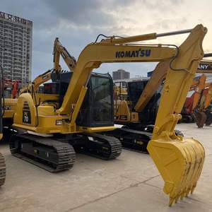Máquina Komatsu de 7 toneladas, excavadora hidráulica de orugas usada PC70, en buen estado, con certificación EPA y CE, precio asequible - Product Image 3