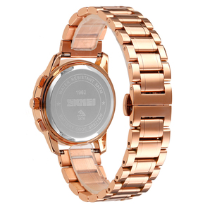 Reloj Skmei <span class=keywords><strong>1962</strong></span> de Cuarzo, Lujoso, de Acero Inoxidable y Correa de Cuero, 18mm, Precio Bajo, Venta al Por Mayor, Logotipo Personalizado, Reloj para Hombre, Directo de Fábrica - Product Image 2