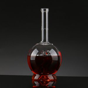 Nuevo Diseño, Botella de Vidrio Transparente Personalizada de 1000 ml para <span class=keywords><strong>Vodka</strong></span>, Mezcal, Tequila, Whisky, con Tapón de Corcho en Forma de Caballo, Sellada, Impresa con Serigrafía, OEM/ODM - Product Image 4