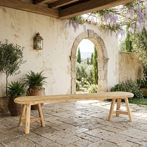 La banc d'extérieur Arnaud présente une finition élégante, idéale pour une assise confortable et stylée dans le jardin. - Product Image 6