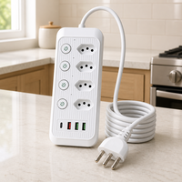 Prise électrique personnalisée par le fabricant, style brésilien, avec port de charge USB Type C pour une utilisation à la maison et au bureau
