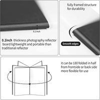 Réflecteur et diffuseur de lumière en carton A4 JYphoto pour photographie en studio/sur table – Idéal pour les séances photo de bijoux, cosmétiques et aliments