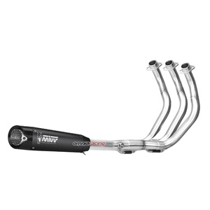 Sistema de Escape Completo para Motocicleta MIVV X M5, Fabricado en Italia, en Acero Negro Racing para 660 2021 - Product Image 1