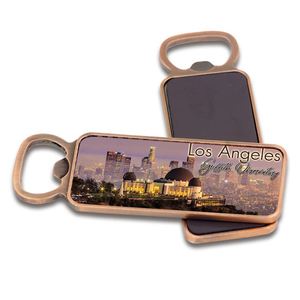 Vente en gros d'aimants de réfrigérateur personnalisés représentant des paysages célèbres du monde entier, souvenirs de la plage de Californie, Los Angeles - Product Image 3