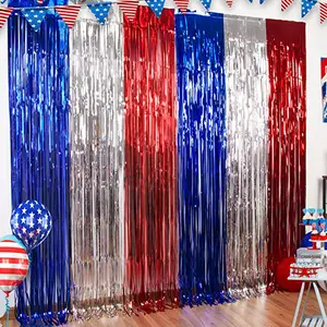 Creative Independence Day Rain Curtain Party Background Wall Decoration Rain Curtain