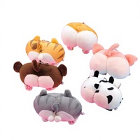 Jouets en peluche super doux Corgi aux fesses de pêche mignonnes, anti-stress, petits pendentifs porte-clés, cadeaux pour étudiants, vente en gros transfrontalière