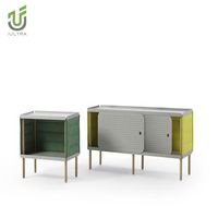IULTRA Étagère de séparation de bureau moderne, mur de cloison, unité d'étagère autoportante haute, double face, ouverte, modulaire, ignifuge