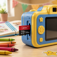 Kartu Memori TF Kartu SD Kartu SD Pintar Mudah Dibawa Tahan Lama Kamera Anak Kamera Anak-anak Kelas 10 U1 32GB 64GB 128GB