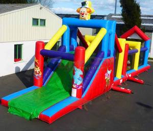 Casa inflable barata para deportes, juegos inflables de crick, rebote de Luna para saltar, obstáculos comerciales - Product Image 4