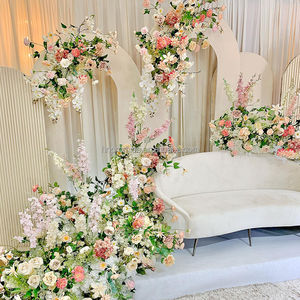 Promessa Venda Quente Atacado Slik Casamento Flor Runner Contexto Artificial Rose Runner - Product Image 6