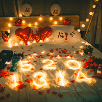 Winbo Light Personnelle Logo Personnalisé Lettres Chiffres Saint Valentin Signe Néon pour Salle Fête Mariage Événement