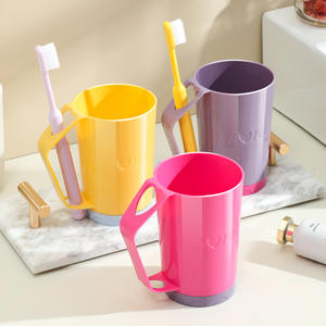 Minimally designed household <b>mouthwash</b> cup with creative placement, toothbrush cup, dental jar, detachable dental cup - Product Image 3