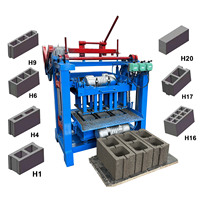Machine de moulage automatique pour la pose de pavés de sable creux Machine de fabrication de blocs de briques de ciment à emboîtement à prix attractif