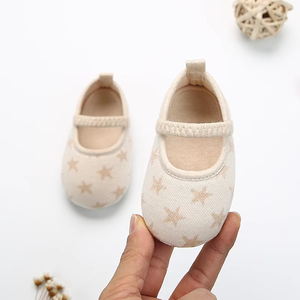 Scarpe Morbide con Stampa a Stelle e Pois per Neonati e Bambini con Fascia Elastica per Imparare a Camminare - Product Image 6