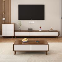 Meuble TV en bois au design moderne et luxueux, table TV minimaliste pour le salon, meubles de salon, armoires TV en bois