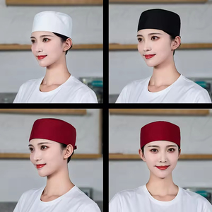 Chapeaux de restaurant japonais en stock pour l'exportation, chapeaux de travail pour serveurs et serveuses de restaurant occidental, accessoires pour hôtel - Product Image 4