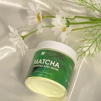 Beurre Corporel au Thé Vert Matcha Marque Blanche Fabricant OEM Beurre de Karité Bio Hydratant Profond pour Peaux à Mélanine