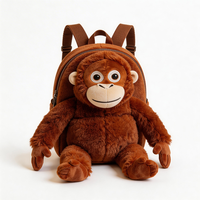 Offre Spéciale : Jouet en peluche singe, Jouet animal en peluche singe, Bracelet slap singe en peluche, Sac à dos singe en peluche