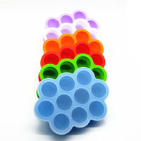 Moule de congélation en silicone réutilisable sans BPA, anti-fuite, 10 compartiments, avec couvercle, pour le stockage du lait maternel et la préparation de repas maison pour bébé