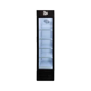 Meisda SC145BG supermercado comercial vertical 145L bebida cerveza pantalla refrigerador con puerta de vidrio