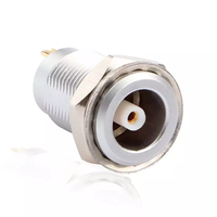 Connecteur MOCO ERN, prise fixe, fixation par écrou, panneau frontal, connecteur unipolaire mâle-femelle avec deux bornes de mise à la terre pour vidéo