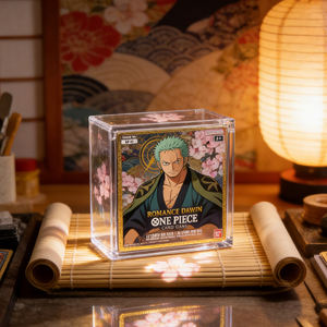 Étui de protection en acrylique poli à prix d'usine, <span class=keywords><strong>petite</strong></span> boîte en acrylique TCG OP pour collection de cartes de jeu One Piece - Product Image 2