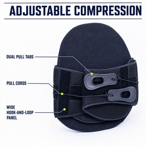 Ceinture de soutien lombaire réglable avec système de compression à <span class=keywords><strong>poulie</strong></span>, attelle orthopédique pour le bas du dos pour hommes et femmes OEM ODM - Product Image 1