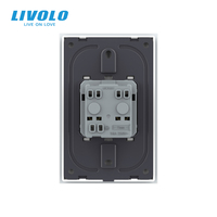 Prise murale européenne de type C 16A à 2 broches, norme américaine, qualité supérieure Livolo, 240V, pour usage domestique et commercial