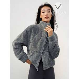 เสื้อเท็ดดี้แขนยาว vetega, ซิป, เสื้อโค้ทอบอุ่น - Product Image 3