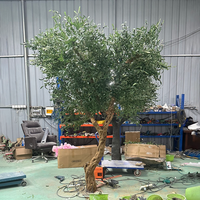 Grand arbre artificiel d'extérieur TH Green, faux olivier artificiel pour la décoration de jardin et de restaurant
