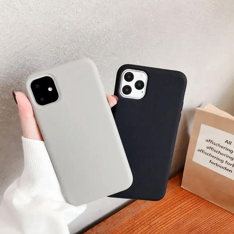 For iPhone 13 mini 13 pro max Soft Rubber Case With Customized Logo Cover for iPhone 13 12 11 XS MAX