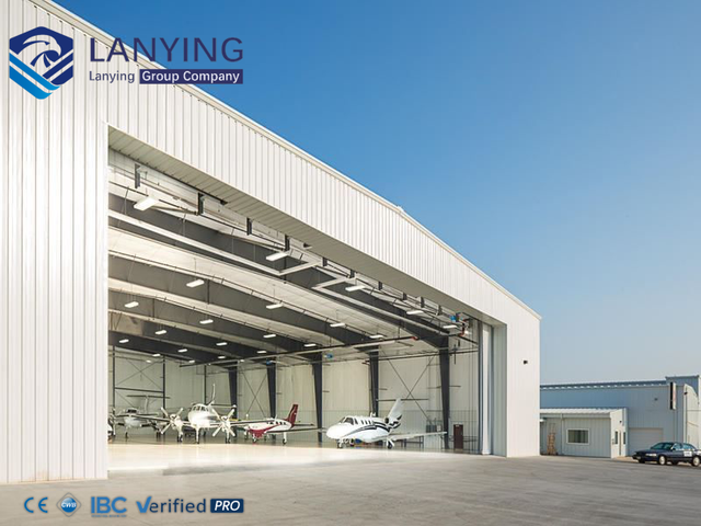 Modern Designed Prefabricated Hangar Steel Buildings Industrial Aircraft Warehouses