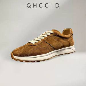 Zapatillas Casuales de Gamuza Qhccid para Hombre, con Suela de Goma de Tacón Bajo y Amortiguación, Estilo para Caminar - Product Image 3